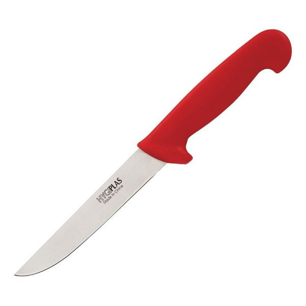 Hygiplas uitbeenmes 15cm rood, C890