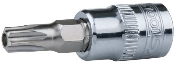 KS Tools 1/4" CHROMEplus bitdop Torx met vlakgat, TB8, 918.1467