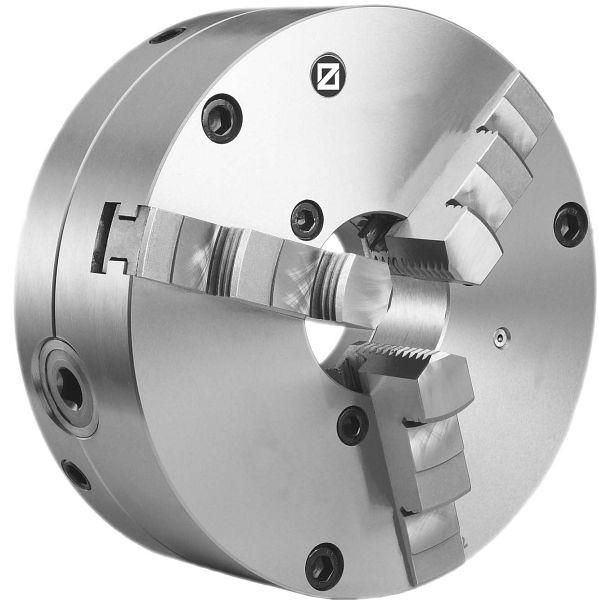 MACK 3-klauwplaten met radiale fijnafstelling, stalen, cilindrische, eendelige klauwen