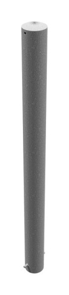 Schake afzetpaal stalen buis Ø 102 x 2,9 mm vast, om in beton te plaatsen, thermisch verzinkt, zonder oog, 491
