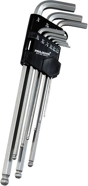 Projahn balpensleutelset inch 9 delig, 3603