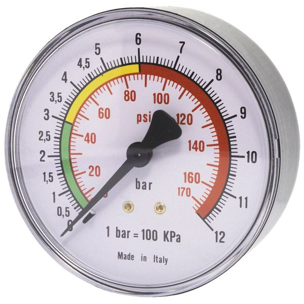 ELMAG manometer 0-16 bar, Ø 50 mm, Ø 1/4', buitendraad achter, 42222