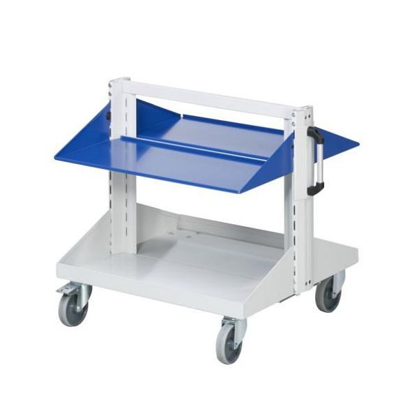 ANKE base auto planken recht; 800 x 720 x 750 mm; RAL 7035/5010; met 2 x planken, recht 350 mm, 962.005