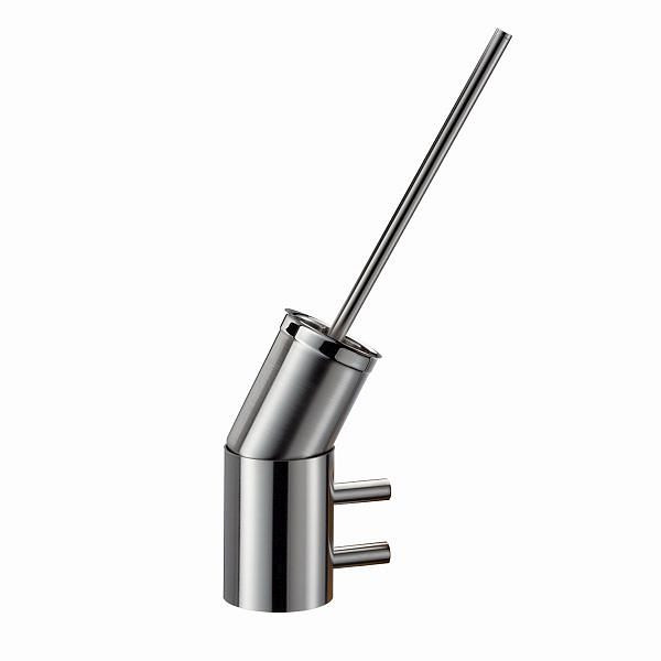Air Wolf toiletborstelhouder, Delta serie, H x B x D: 400 x 89 x 139 mm, geborsteld roestvrij staal, 60-865