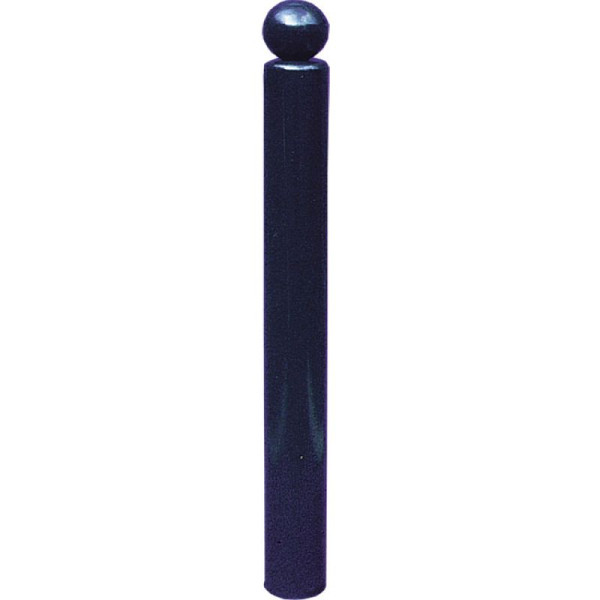 Stone HGS stijl tuinpaal met Ø 102 mm met kogelkop, stationair / voor inbetoning, RAL 7016 antracietgrijs, 3 oogjes (90°), 492b7016-3