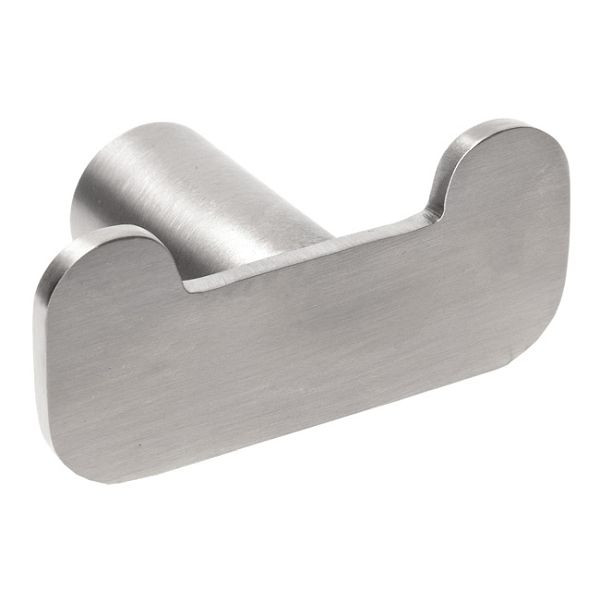 KEMMLIT dubbele haak Basic, geborsteld RVS, 251.605