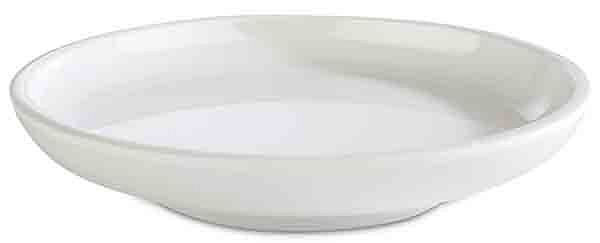 APS bord -ASIA PLUS-, Ø 11 cm, hoogte: 2 cm, melamine, binnen: wit, glanzend, buiten: wit, mat, 15424