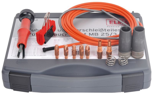 ELMAG accessoires- en slijtdelenset voor slangenpakket MB 25/3m/1,0mm voor de EUROMIG-serie, 00089