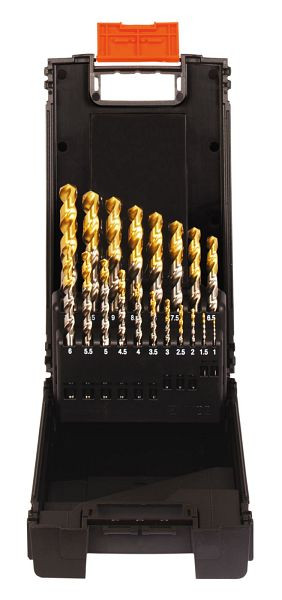 Projahn cassette kunststof HSS-G TiN 19 stuks 1 - 10 mm, 67391