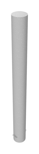 Schake stalen buispaal Ø 193 x 3,6 mm stationair, thermisch verzinkt voor plaatsing in beton, totale lengte: 2000 mm, 40192