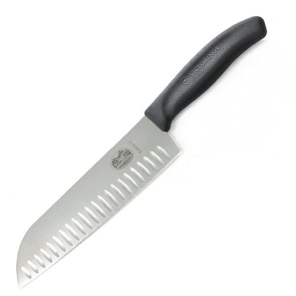 Victorinox Fibrox Santokumes met holtes 17cm, D828