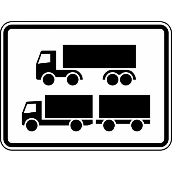 Stein HGS HGS Alleen gelede voertuigen en vrachtwagens met aanhanger nr. 1048-15, 315x420mm /RA2/Alform, 1048-15-122