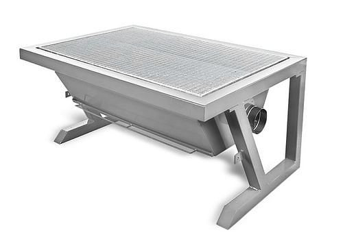 DENIOS ondervloerafzuigtafel, werkblad B 2000 x D 900 mm, 248408