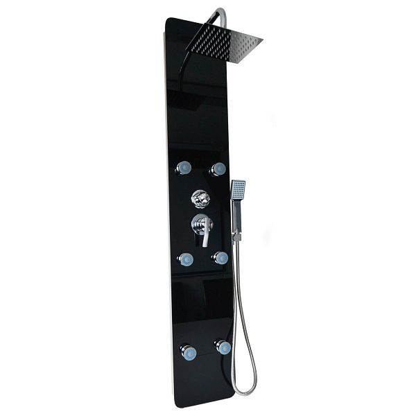 HOME DELUXE douchepaneel DIVE - zwart, 5085