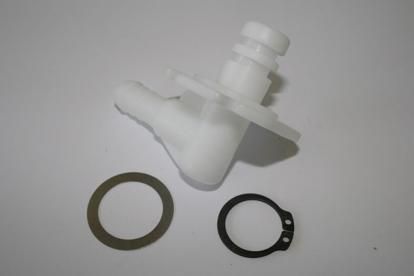 ELMAG PVC-hoek met 2xO-ringen (nr. 16, 22, 23) voor ROLL WATER PROFI (versie 2+3) en 'ROLL WATER MEGA 30/13', 9402190