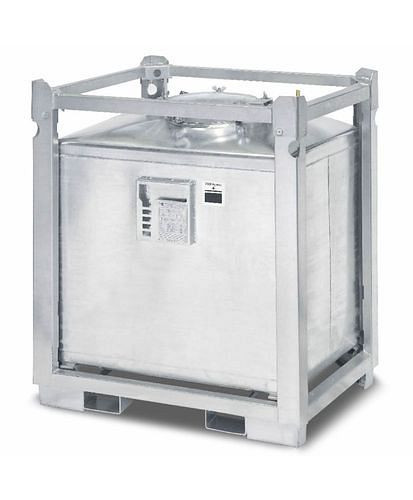 DENIOS ASF-Behälter, einwandig, 800 Liter Volumen, feuerverzinkt, 117953