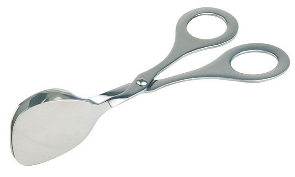 APS gebaks-/taarttang, 3,5 x 5 cm, lengte 17,5 cm, roestvrij staal, hoogglans gepolijst, 75803