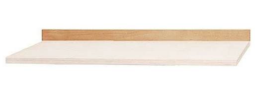 Bedrunka + Hirth werkbank rugplank, beuken multiplex, afmetingen in mm (BxH): 810 x 120, RPA81
