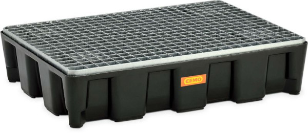 Cemo PE opvangbak 60 HD met stalen rooster, verzinkt, 80 x 60 x 18 cm, 11135