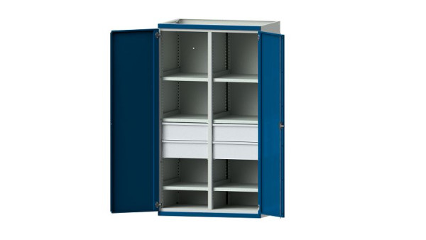 ANKE werkbanken, zware kast, model 202, 1085 x 690 x 1950 mm, RAL 7035/5010, 621.062