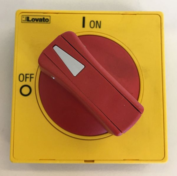 ELMAG hoofdschakelaarkap rood/geel, voor HEAT CHAMP 5/11/16 kW, 9508254