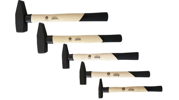 VaGo-Tools professionele 5-delige set slotenmakershamer slotenmakershamer 100 200 300 800 1000g, 233-101/102/103/108/1000 1_cv per stuk