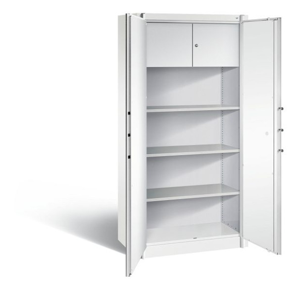 C+P brandwerende kast Certos, H1950xW930xD500mm, kleur: verkeerswit, dagschoot, 4 OH, 1170-100 S10197