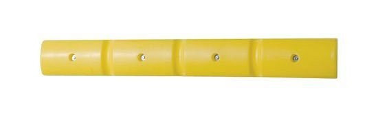 DENIOS muurbeschermingsprofiel 1000, gemaakt van polyethyleen (PE), geel, 1000 x 50 mm, set = 2 stuks