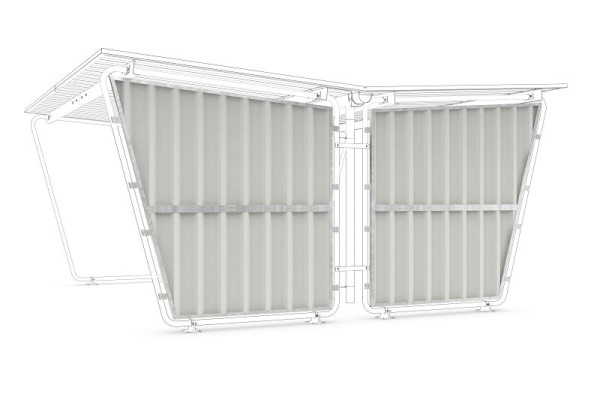 WSM zijwanden voor Siegen S26 - S29 trapeziumplaat rechts, 102001837