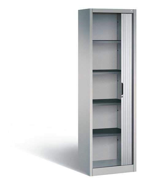 C+P rolluikkast Omnispace, H1980xB600xD420mm, kleur: wit aluminium, verzonken handgreep, 5 OH, 3200-00L S10049