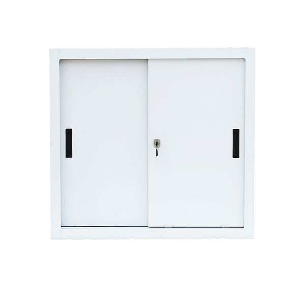 Lüllmann stalen schuifdeurkast, 750 x 800 x 450 mm, signaalwit/signaalwit, 550087