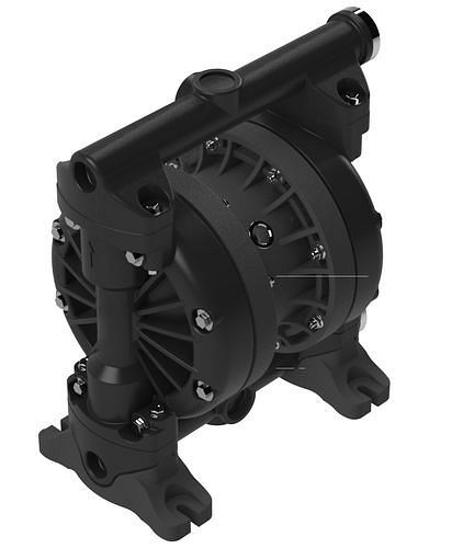 DENIOS perslucht dubbelmembraanpomp, 1'', gemaakt van PVDF / EPDM-PP / PTFE, 287-089