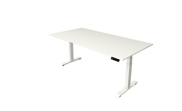 Kerkmann sta-/zittafel Move 4 nieuw 200 x 100 cm frame wit, tafelblad wit, 10090910