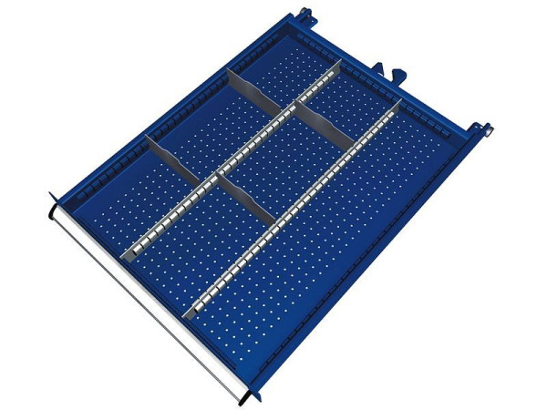 KLW scheidingsmateriaalset voor ladehoogte 150 & 175 mm in SEB kast, kastmaat 572 x 750 mm B x D, SEB-B05-118