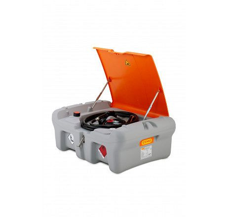 Cemo dieseltank verrijdbaar Easy 220 l pick-up met elektrische pomp 24 V, 40 l/min, AZV en scharnierend deksel, 11252