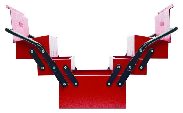 GEDORE gereedschapskist rood 5 vakken 535x225x330mm, 3301658