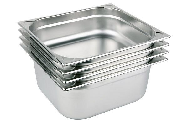 APS GN 1/2 bak, 32,5 x 26,5 cm, diepte: 20 mm, RVS, 1 liter, 81200