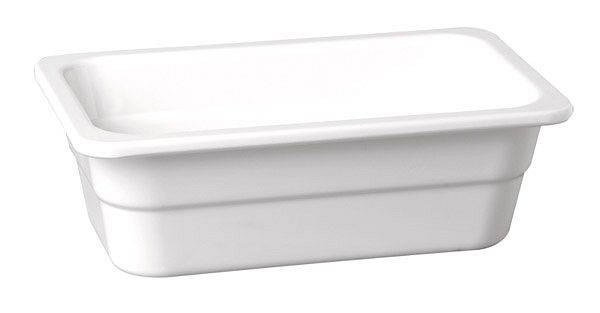 APS GN 1/6 bak -HIGH LINE-, 17,5 x 16,2 cm, diepte: 100 mm, melamine, wit, 1,25 liter, 83761