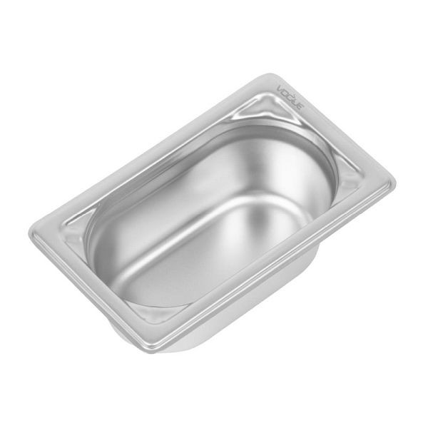 Vogue Heavy Duty GN Pan 1/9 RVS 65mm, DW453