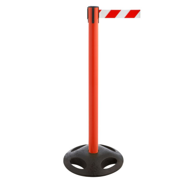 Stein HGS HGS personengeleidingssysteem -P-Line Utility-, rood, rood/wit diagonaal (gearceerd), met magnetisch bandeindstuk, 12828d-1304