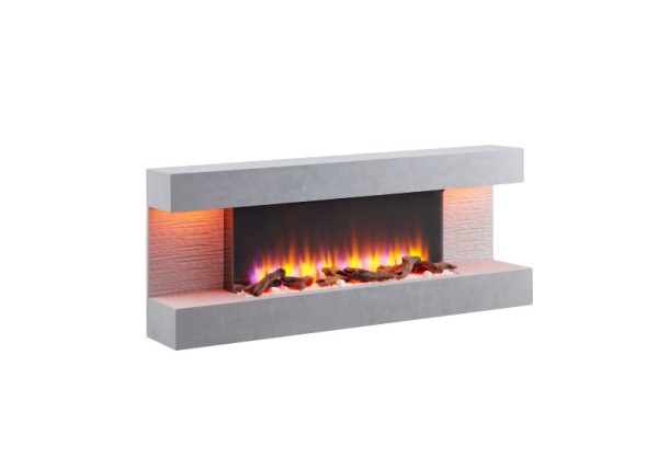 RICHEN Hestia elektrische haard, 2000 W, kleur: grijs, EF197A-MT197E-CG