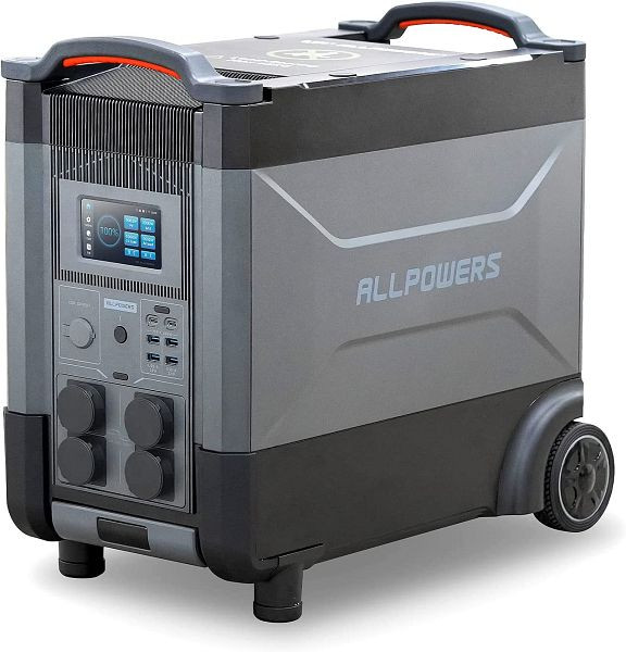 ALLPOWERS Portable Power Station, Solar Generator 3600Wh LiFePO4-batterij met 4000W AC-uitgang, R4000