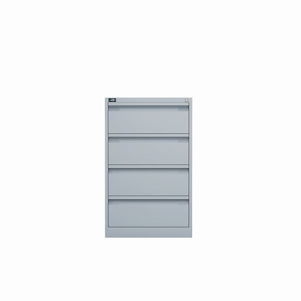 Bisley archiefkast ECO, dubbel spoor, DIN A5, 4 laden, kleur lichtgrijs, KS24645
