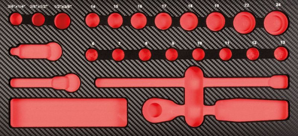 Projahn ProForm inzet leeg voor 3/8" gereedschapset, 5999-12E