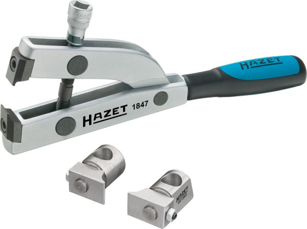 Hazet ashoestang, vierkant hol 10 mm (3/8 inch), 2 paar bekken (recht en 90°) inbegrepen in de set, 1847/3
