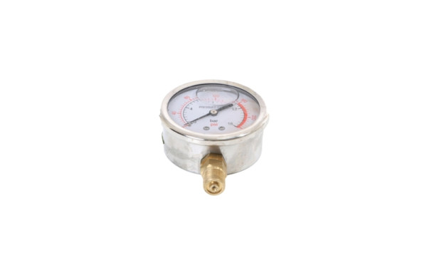 ELMAG glycerinemanometer 63 mm, 0-16 bar, 1/4' achter, 9101782