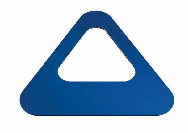 Design afvalbak PURE ELEGANCE deksel + pictogram blauw, B 380 x D 380 x H 5 mm, 392015