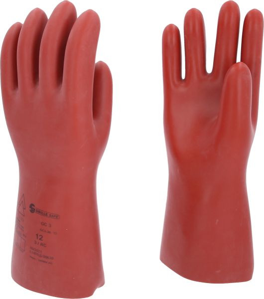 KS Tools Elektriciensbeschermhandschoen met mechanische bescherming, maat 12, klasse 3, rood, 117.0080