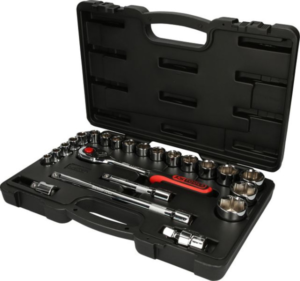 KS Tools 1/2" CHROMEplus dopsleutelset, 23-delig, 918.0623