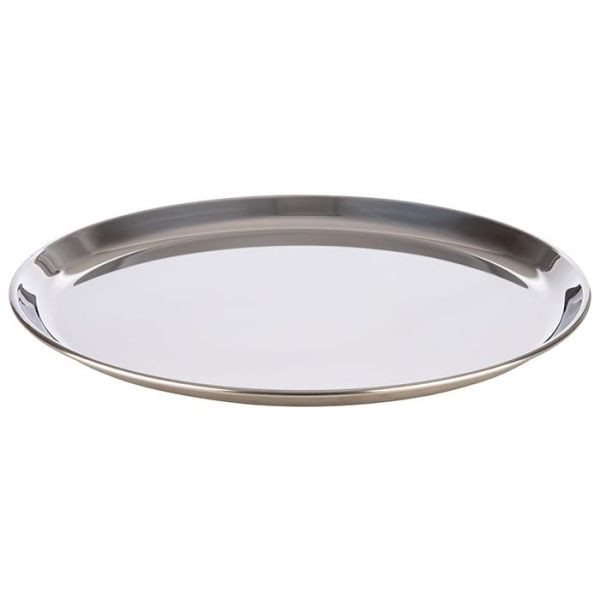 APS dienblad -KAFFEEHAUS-, Ø 27 cm, hoogte: 1,5 cm, roestvrij staal, hoogglans gepolijst, 30148
